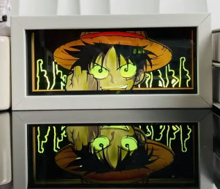 3D Anime Light Box Led Paper Carving Bedroom Decor Night Lamp Cartoon Manga Shadow Glowing Lightbox Table Lamp for Friend Gifts (Copia)