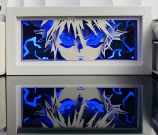 3D Anime Light Box Led Paper Carving Bedroom Decor Night Lamp Cartoon Manga Shadow Glowing Lightbox Table Lamp