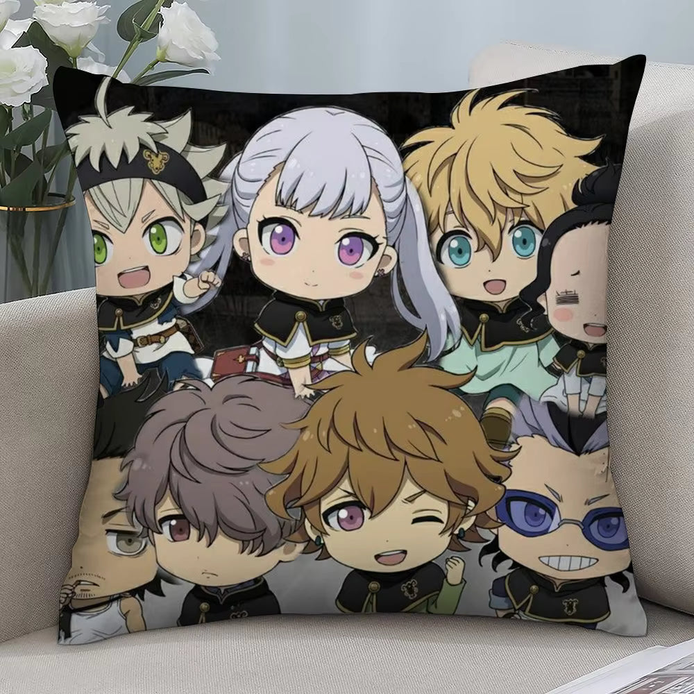 Black clover pillowcase