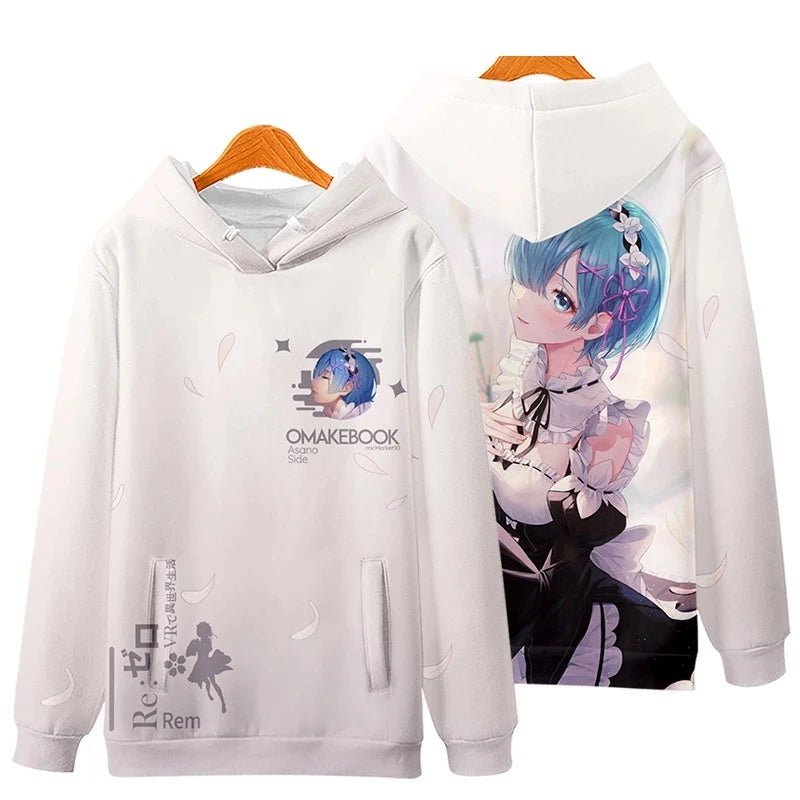 Re:Zero Rem Cosplay Hoodie