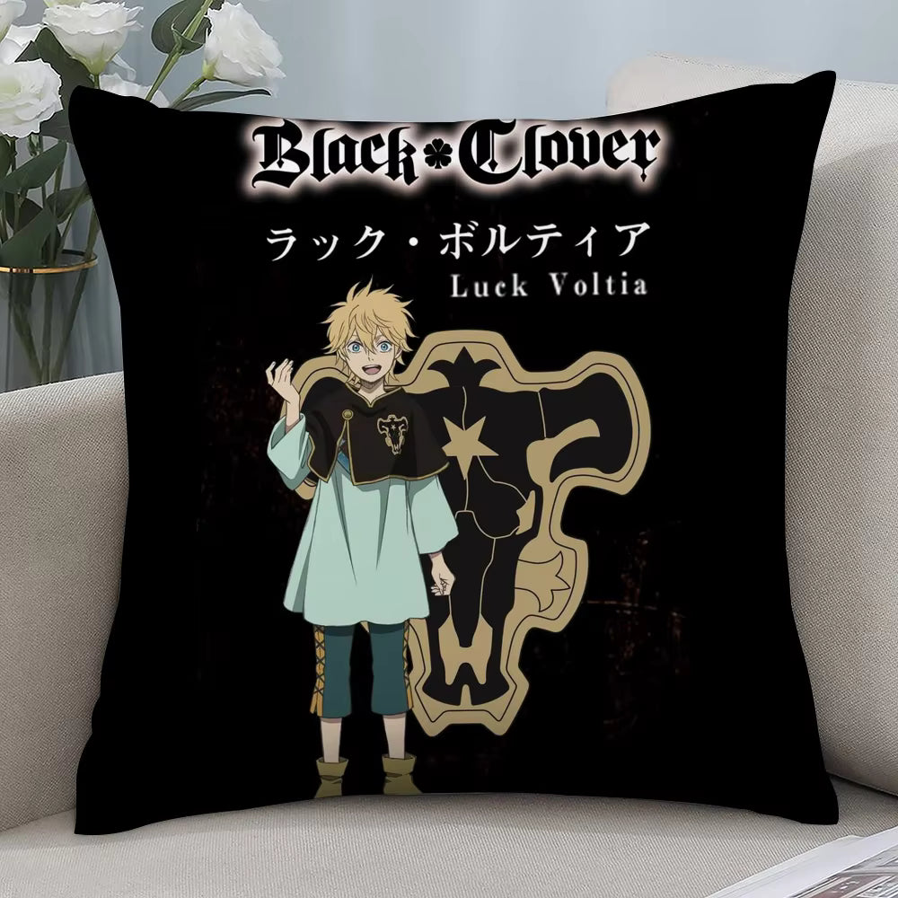 Black clover pillowcase