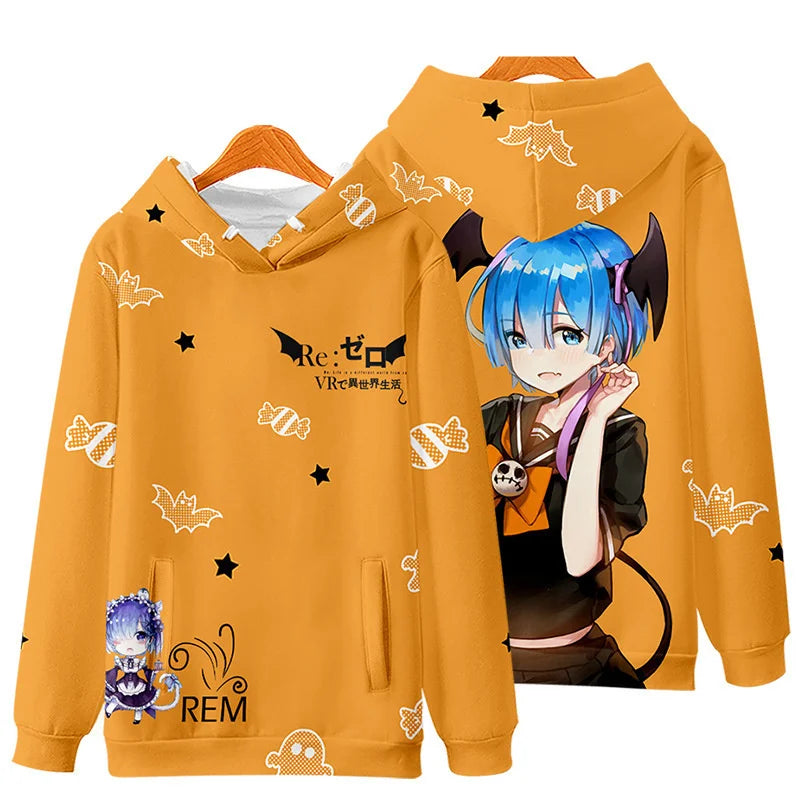 Re:Zero Rem Cosplay Hoodie