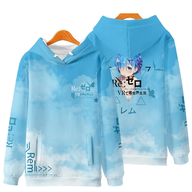 Re:Zero Rem Cosplay Hoodie