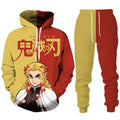 Rengoku hooded pants sets