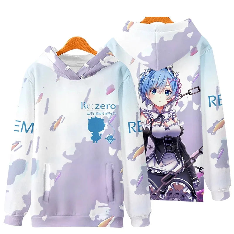 Re:Zero Rem Cosplay Hoodie