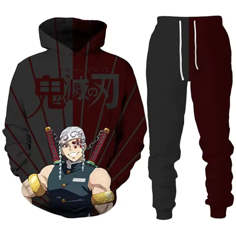 Tengen Uzui hooded pants sets
