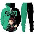 Tanjiro Kamado hooded pants sets