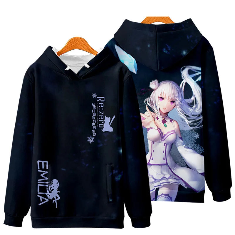 Re:Zero Emilia Cosplay Hoodie