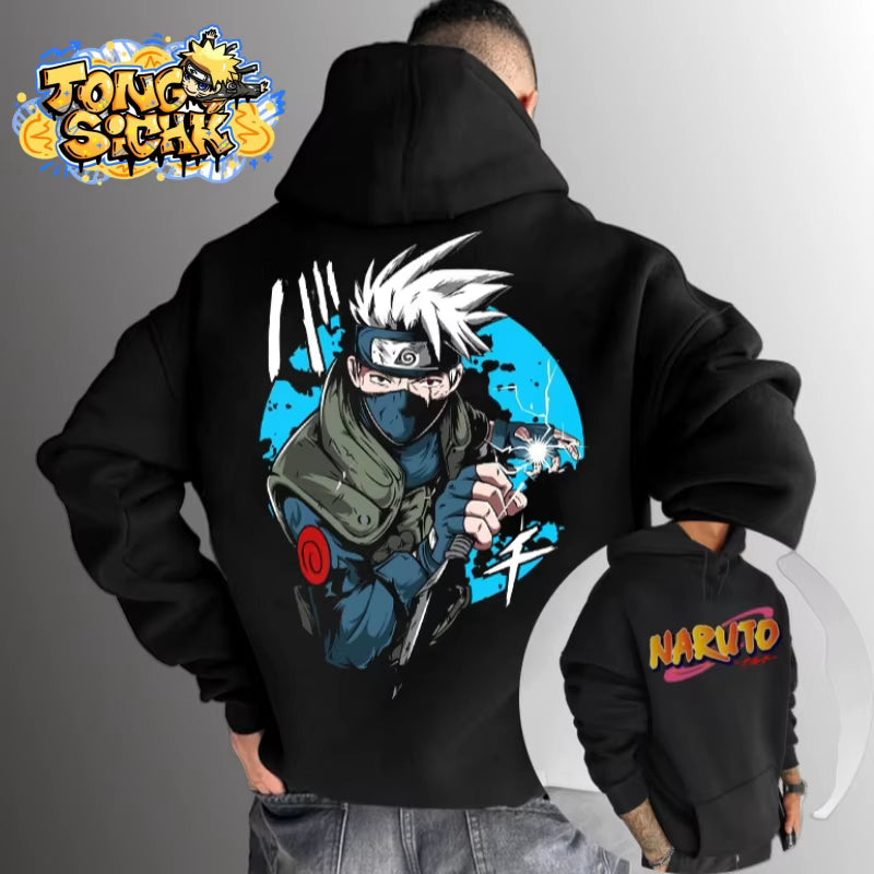Sudadera unisex oversize de Naruto